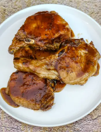 honey soy sauce pork chops with garlic