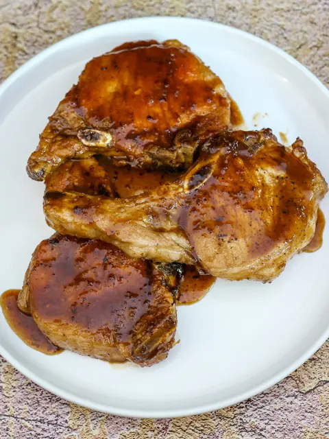 honey soy sauce pork chops with garlic