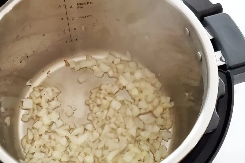 sautéed onions in the instant pot