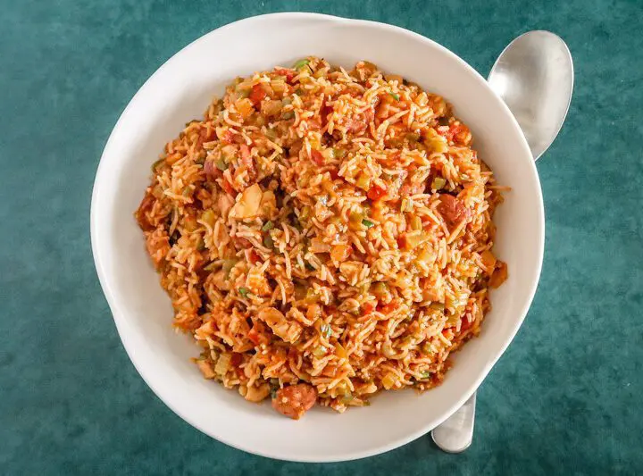 instant pot jambalaya with chicken and sausage