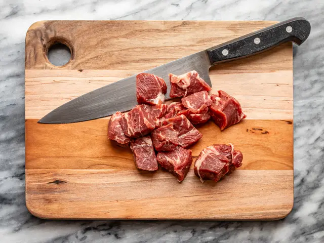 Korean beef prep, the beef.