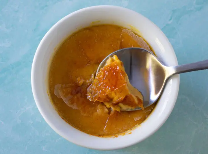 pumpkin crème brûlée from an instant pot pressure cooker