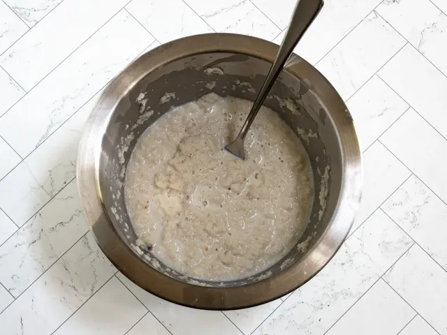 bread and milk mixture