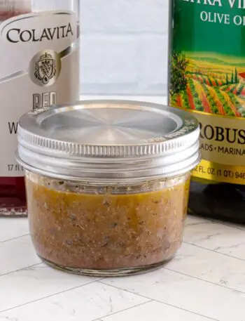 italian salad dressing in a jar