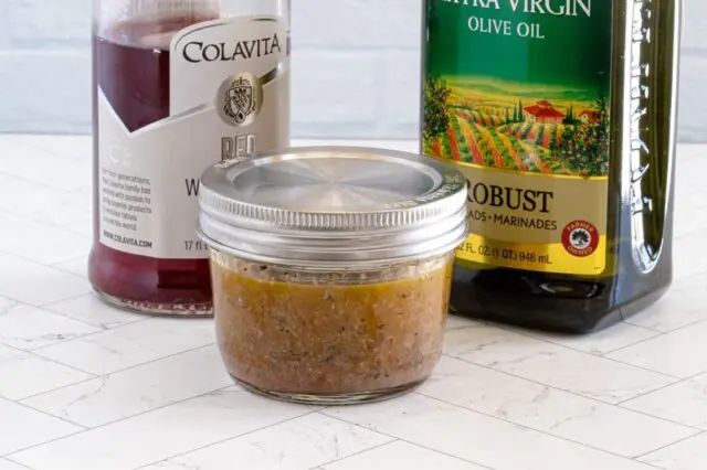 italian salad dressing in a jar