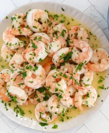 lemon garlic shrimp with rice