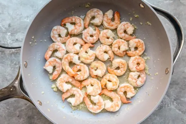 sauté the shrimp