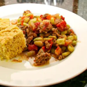 lima bean and sausage casserole