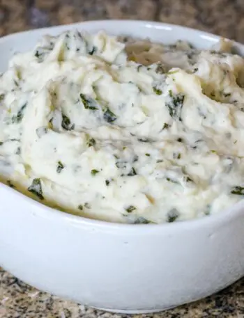 mashed potatoes with leeks and kale