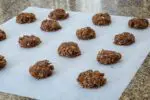 no bake cookies on wax paper