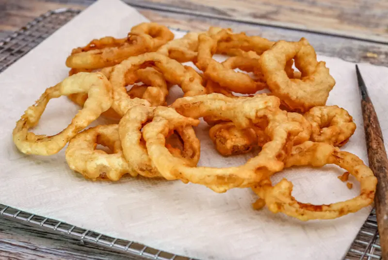 crispy fried onion rings