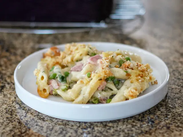 penne and ham casserole