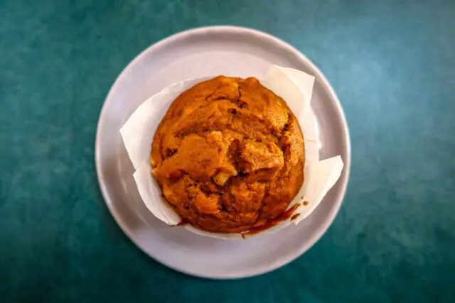 overhead pumpkin muffin