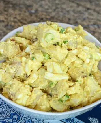weekend potato salad in a large bowl
