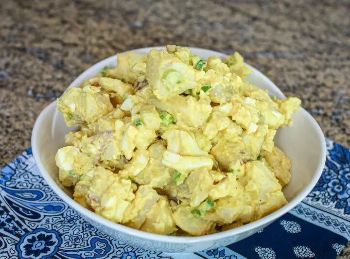 weekend potato salad in a large bowl