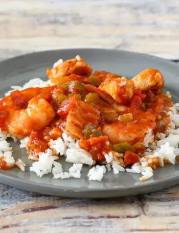 creole sauce and rice