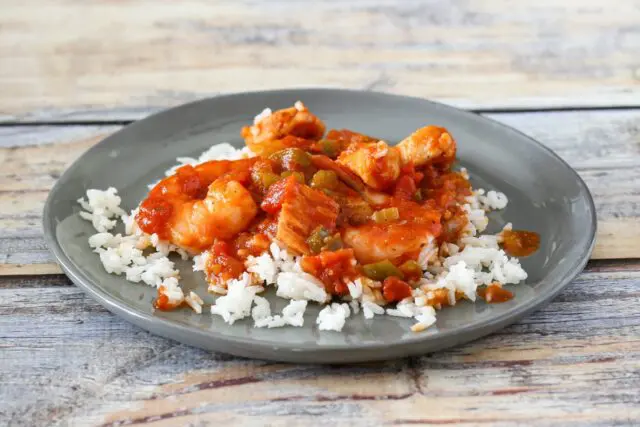 creole sauce and rice