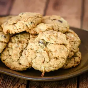 ranger cookies on a serving plate