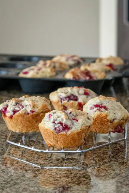 raspberry muffins