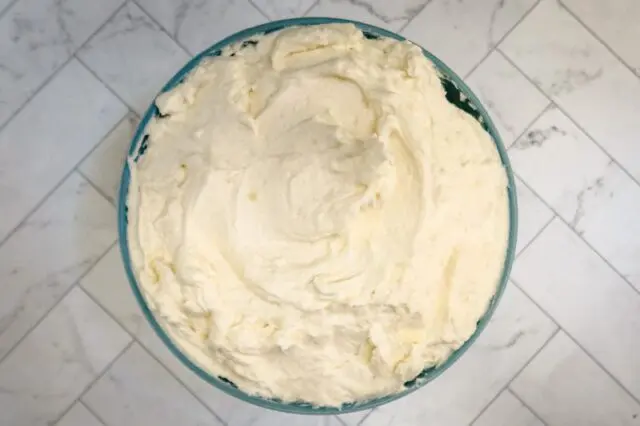 ermine frosting in a bowl