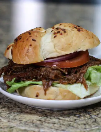 slow cooker beef and beer sandwich