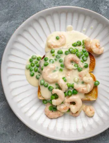 shrimp wiggle on toast