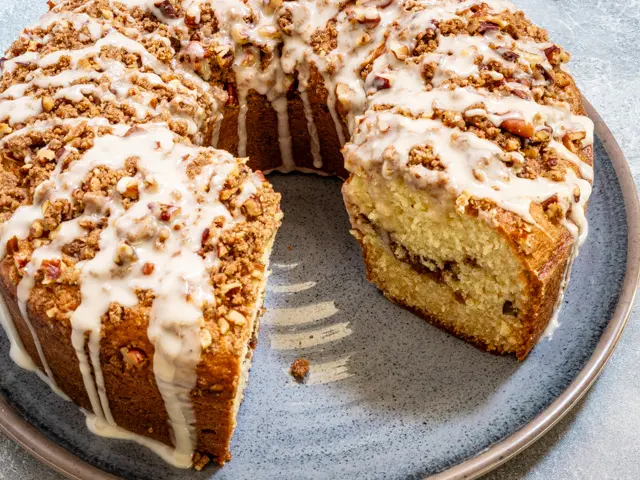 glazed coffee cake