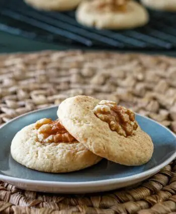 sour cream cookies on a plate