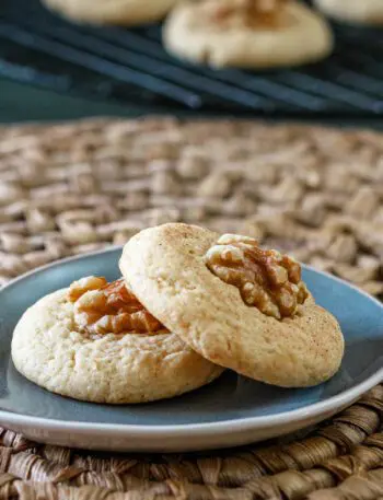 sour cream cookies on a plate