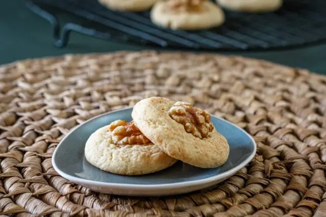 sour cream cookies on a plate