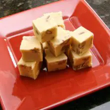 stack of sour cream fudge