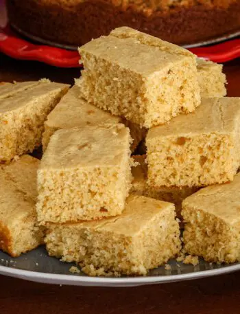 a platter of southern buttermilk cornbread