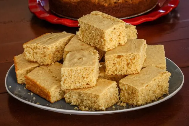 a platter of southern buttermilk cornbread