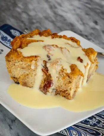 Scrumptious sweet potato bread pudding