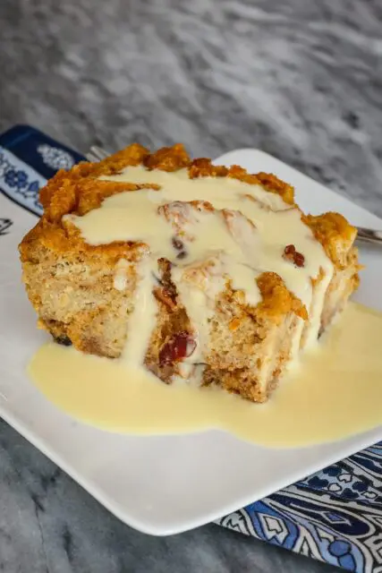 Scrumptious sweet potato bread pudding