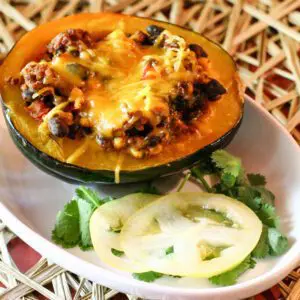 tex mex stuffed acorn squash