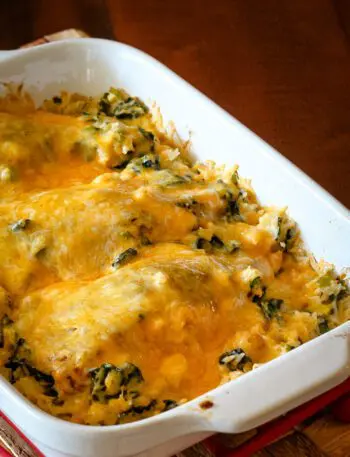 turkey tenderloin and rice casserole in the baking dish