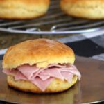 angel biscuits with ham filling