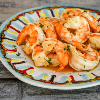 Slow cooker shrimp scampi.