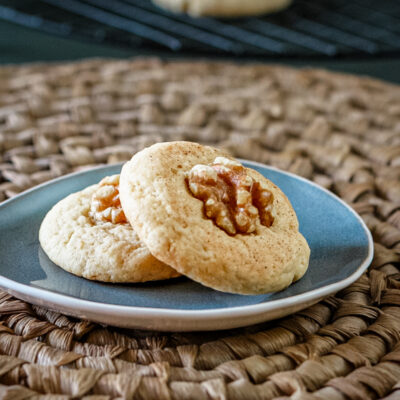 sour cream cookies on a plate