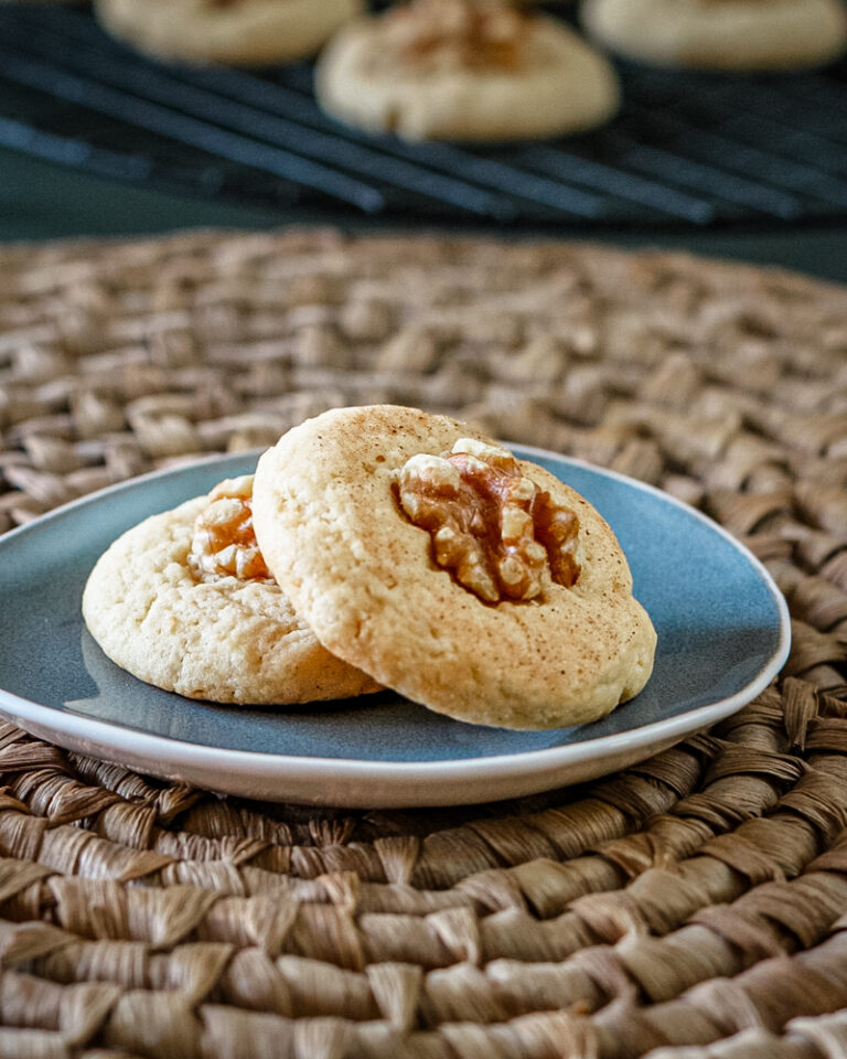 sour cream cookies on a plate
