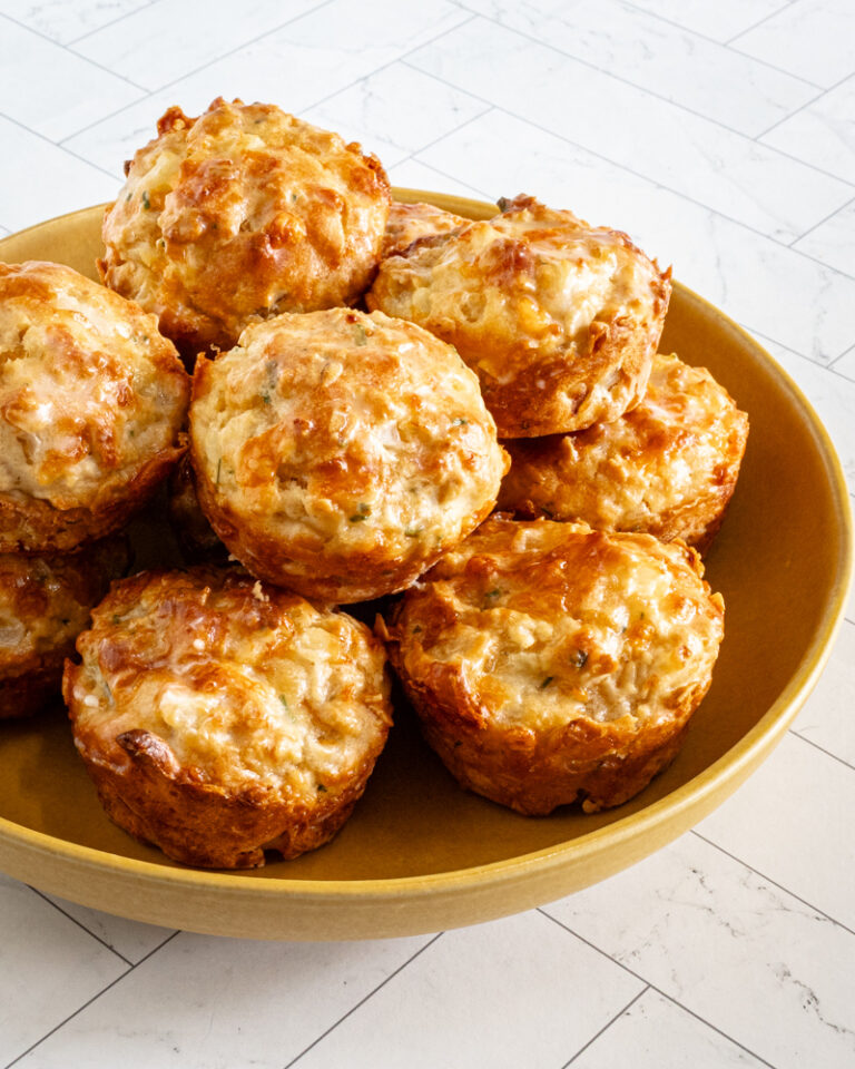 vidalia onion muffins in a bowl
