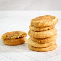 Snickerdoodles stacked.