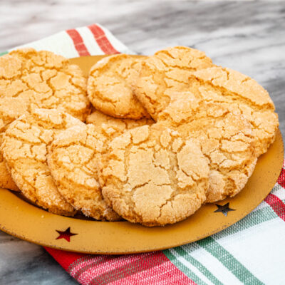 peanut butter crackles on a plate