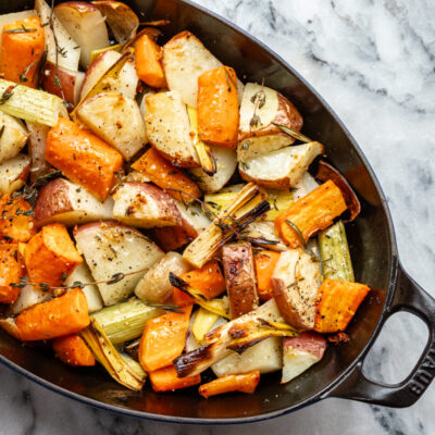 roasted root vegetables with garlic