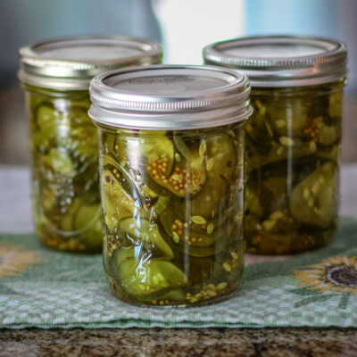 homemade bread and butter pickles