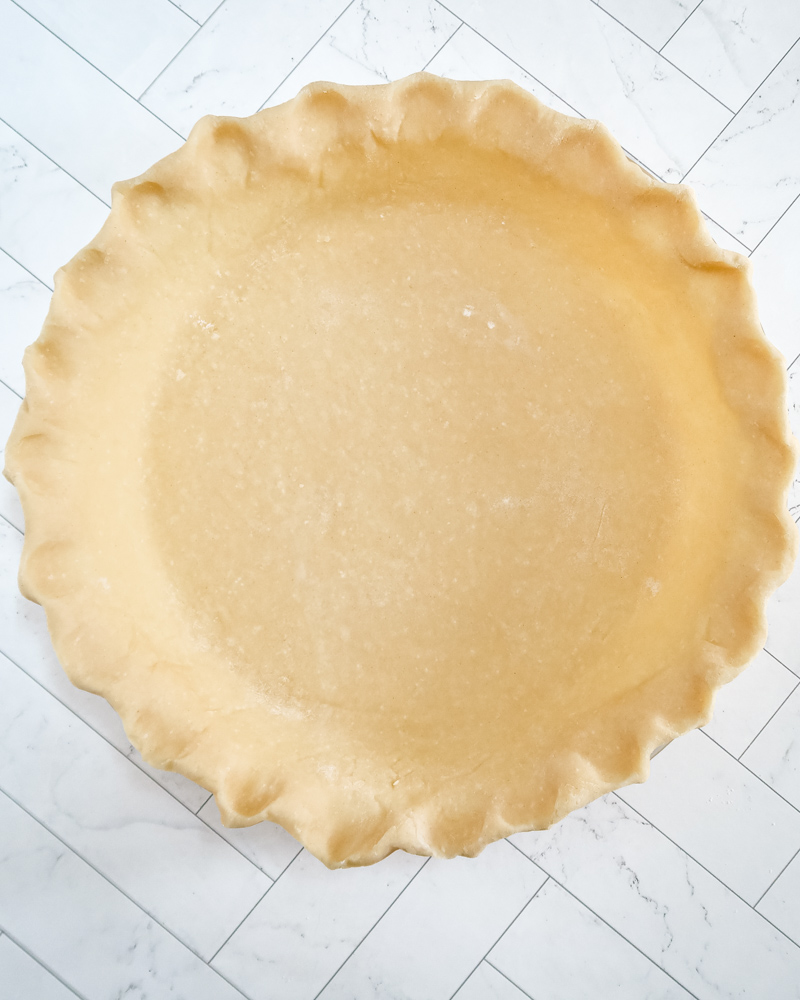 classic Pâte Brisée in a pie plate