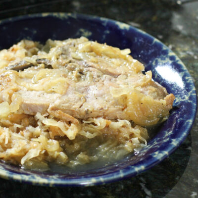 Baked Pork Chops With Sauerkraut