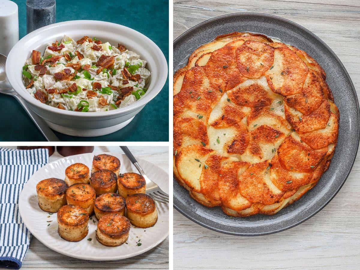3 images or potato recipes
