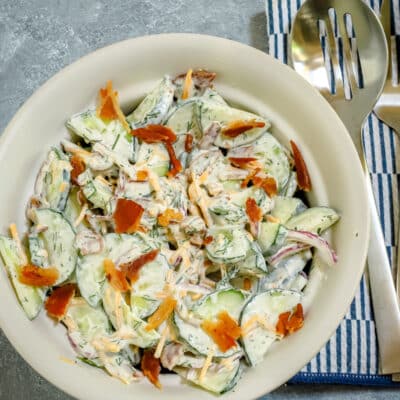 Ranch Cucumber Salad With Bacon
